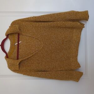 Free people Yellow Beachy Sweater